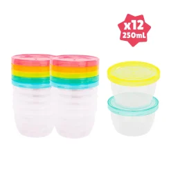 Lot de 12 pots de conservation badabowls