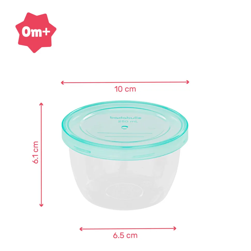 Lot de 12 pots de conservation badabowls