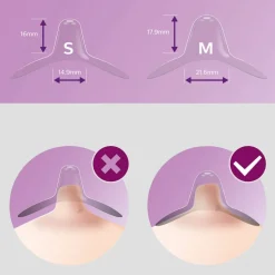 Lot de 2 protèges mamelons taille standard