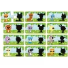 Lot de 12 puzzles de 2 pièces les animaux et leur ombre