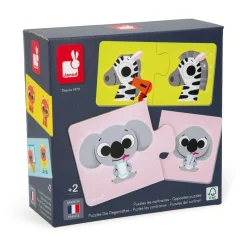 Lot de 12 puzzles de 2 pièces les contraires