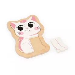 Lot de 4 puzzles évolutifs animaux de compagnie
