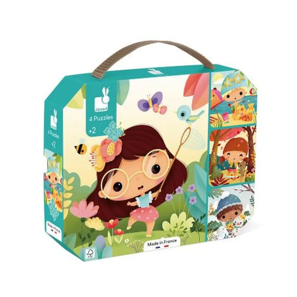 Lot de 4 puzzles évolutifs les 4 saisons