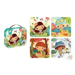 Lot de 4 puzzles évolutifs les 4 saisons