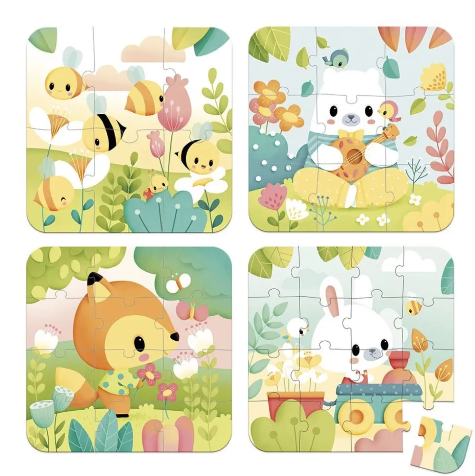 Lot de 4 puzzles évolutifs pure