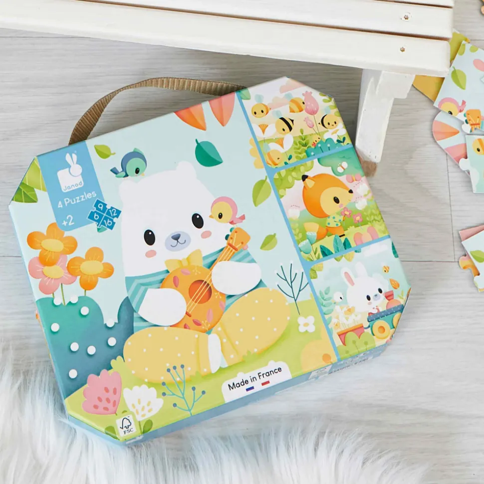 Lot de 4 puzzles évolutifs pure