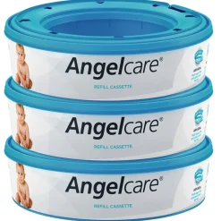 Lot de 3 recharges pour poubelle à couches angelcare