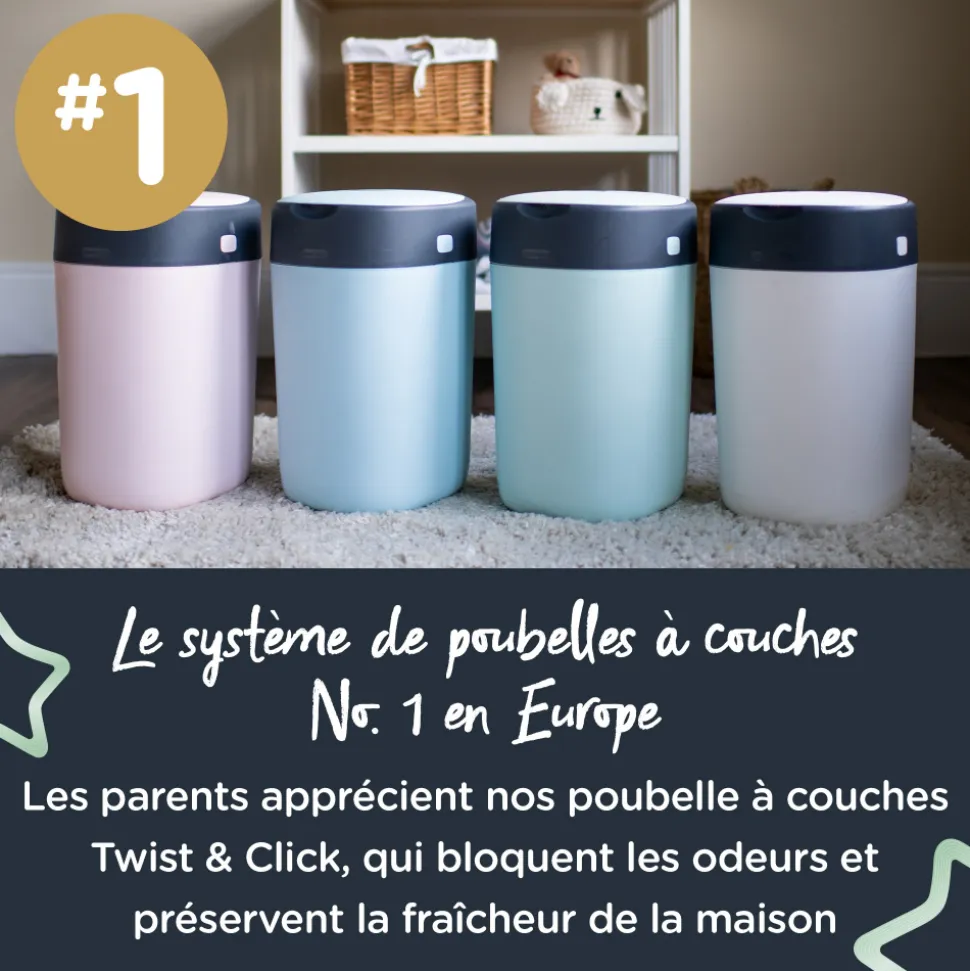 Lot de 18 recharges twist and click