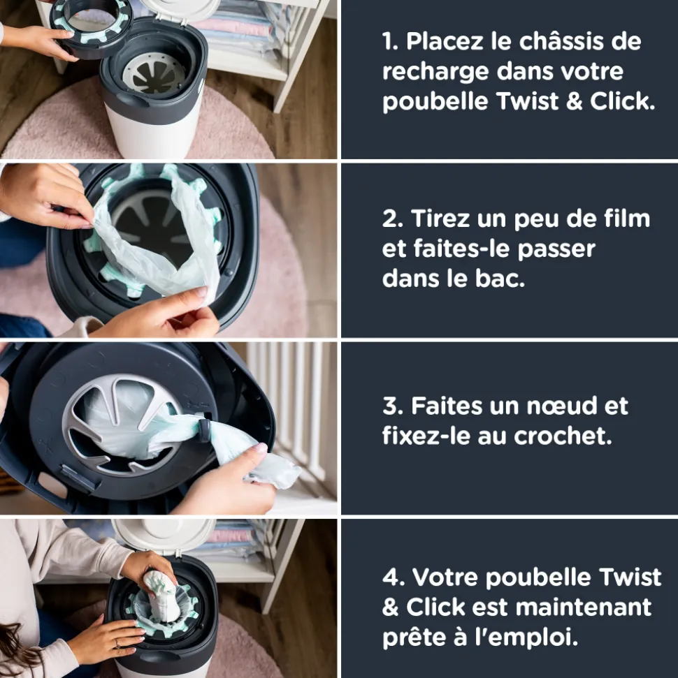 Lot de 18 recharges twist and click