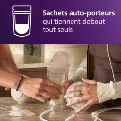 Lot de 50 sachets de conservation lait maternel 180ml
