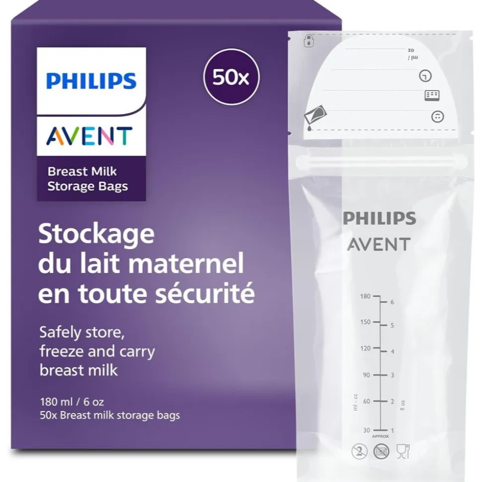 Lot de 50 sachets de conservation lait maternel 180ml
