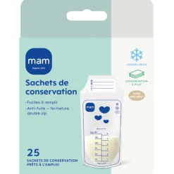 Lot de 25 sachets de conservation 180 ml