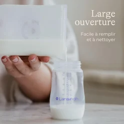 Lot de 5 sachets de conservation de lait maternel en silicone réutilisable