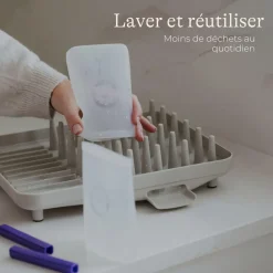 Lot de 5 sachets de conservation de lait maternel en silicone réutilisable