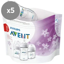 Lot de 5 sachets de stérilisation pour micro-onde