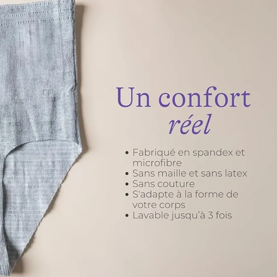 Lot de slips filets maternité lavables