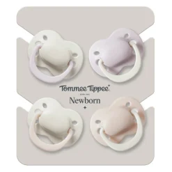 Lot de 4 sucettes bébé 0-2 mois silicone