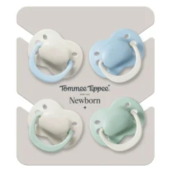 Lot de 4 sucettes bébé 0-2 mois silicone