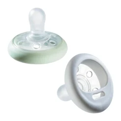 Lot de 2 sucettes closer to nature forme naturelle 6-18 mois