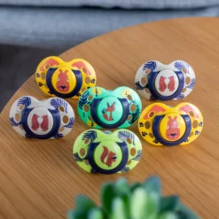 Lot de 6 sucettes closer to nature fun 18-36 mois fille
