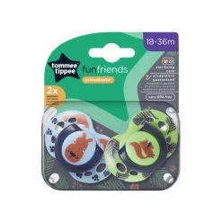 Lot de 2 sucettes closer to nature fun 18-36 mois