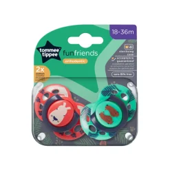 Lot de 2 sucettes closer to nature fun 18-36 mois