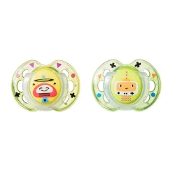 Lot de 2 sucettes closer to nature fun 0-6m
