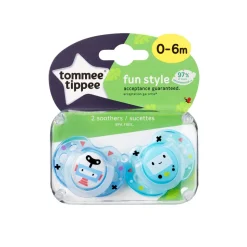 Lot de 2 sucettes closer to nature fun 0-6m