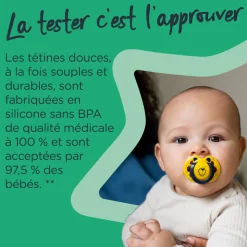 Lot de 2 sucettes closer to nature fun 6-18m