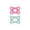 Lot de 2 sucettes comfort 2-12 mois rose