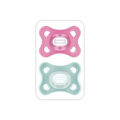 Lot de 2 sucettes comfort 2-12 mois rose