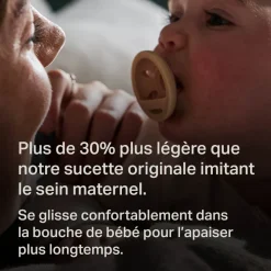 Lot de 4 sucettes imitant le sein maternel 0-6 mois