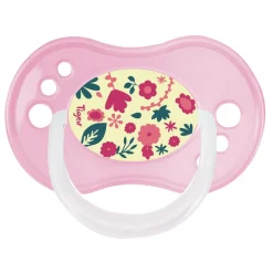 Lot de 3 sucettes jour / nuit silicone 6-18m fille