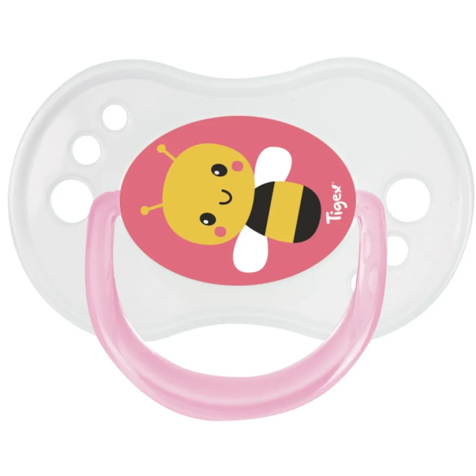 Lot de 3 sucettes jour / nuit silicone 18-36m fille