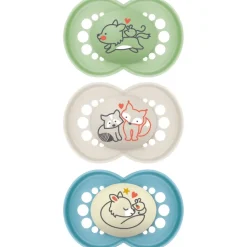 Lot de 3 sucettes 18 mois+ original bleu