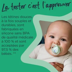 Lot de 2 sucettes nuit closer to nature 6-18m