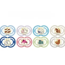 Lot de 2 sucettes nuit 18 mois+ perfect nuit animaux coloris aléatoire