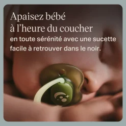 Lot de 4 sucettes nuit phosphorescentes 6-18 mois