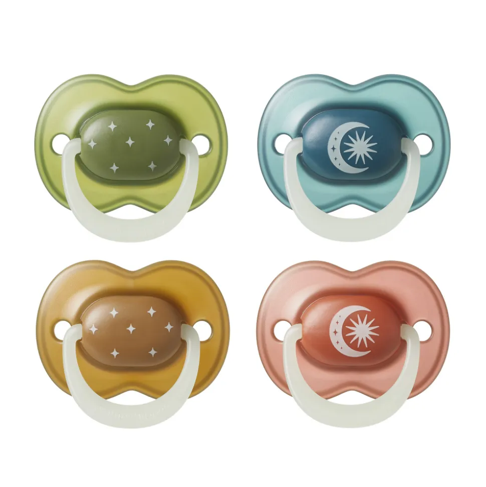 Lot de 4 sucettes nuit phosphorescentes 18-36 mois