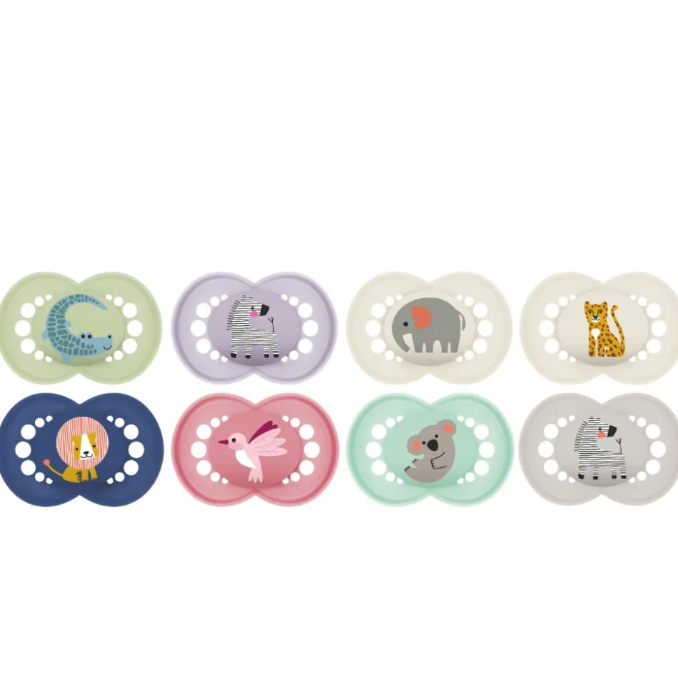 Lot de 2 sucettes original animaux 18 mois+ aléatoire