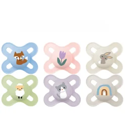 Lot de 2 sucettes original naissance 0-2 mois coloris aléatoire