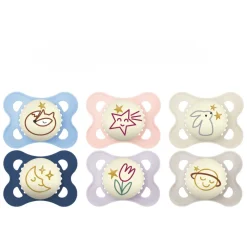 Lot de 2 sucettes original nuit 2-6 mois+ coloris aléatoire