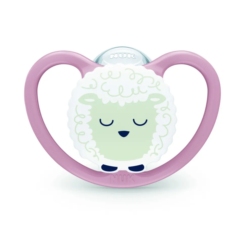 Lot de 2 sucettes perfect match air nuit 0-6 mois mouton