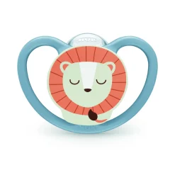 Lot de 2 sucettes perfect match air nuit 18-36 mois lion