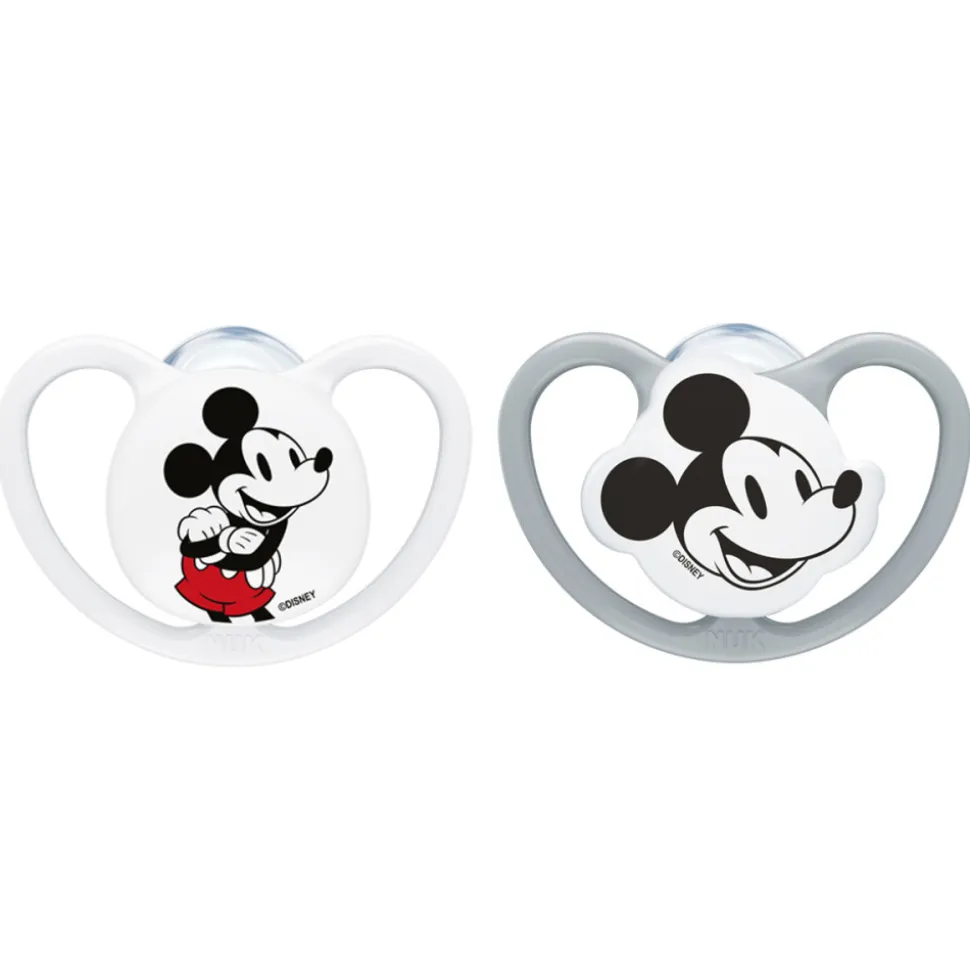 Lot de 2 sucettes perfect match air 18-36 mois mickey