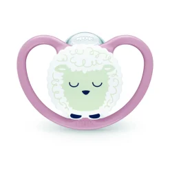 Lot de 2 sucettes perfect match air nuit 18-36 mois mouton