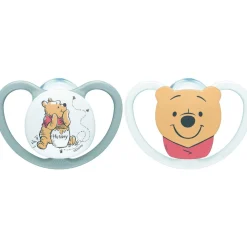 Lot de 2 sucettes perfect match air 6-18 mois winnie