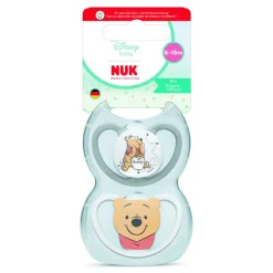 Lot de 2 sucettes perfect match air 6-18 mois winnie
