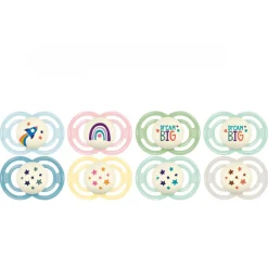 Lot de 2 sucettes perfect nuit tendance 18 mois+ coloris aléatoire