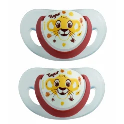 Lot de 2 sucettes physiologiques silicone 18-36m le roi lion